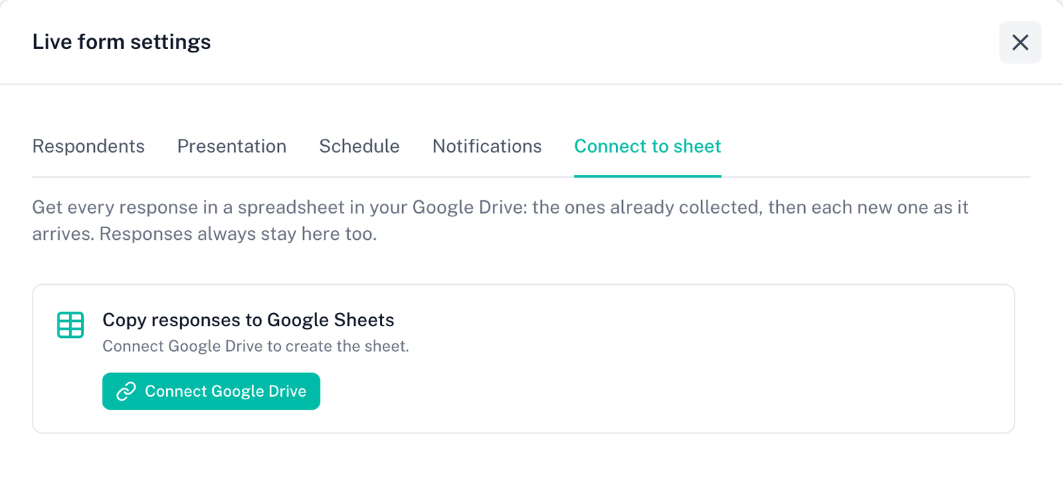 Tab Hubungkan ke sheet sebelum sebuah sheet ada