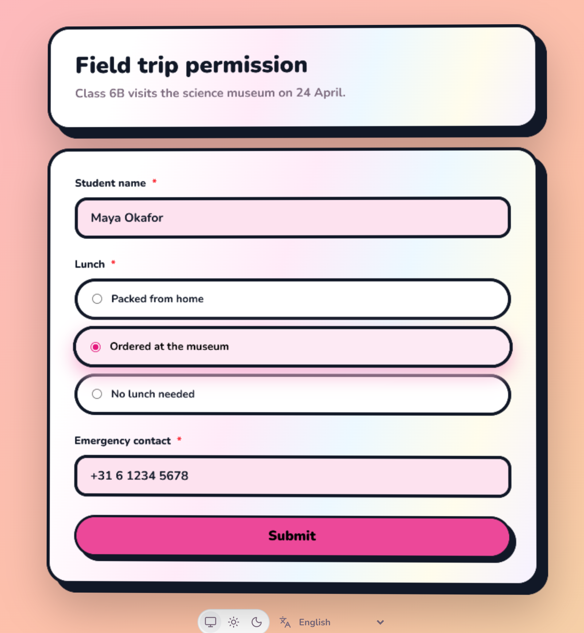 Your form, your look